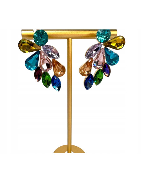 Kolczyki na Wielkie Wyjście Lolita Accessories kamienie Bogate Arabska Noc