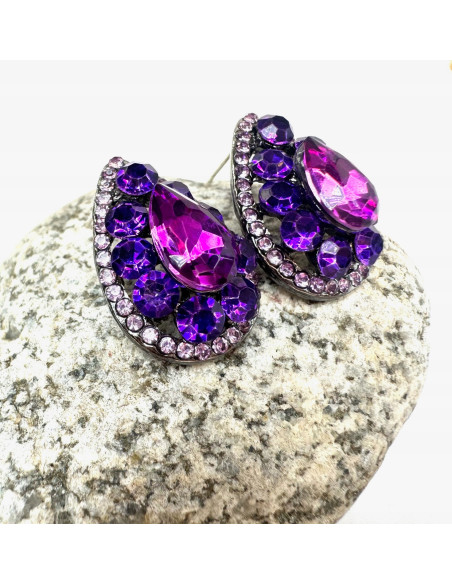 Kolczyki na Wielkie Wyjście Lolita Accessories kamienie Bogate Arabska Noc