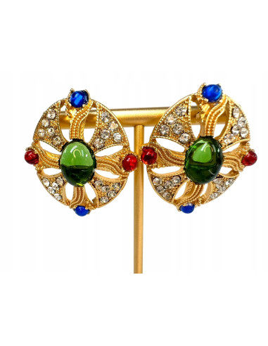 Kolczyki na Wielkie Wyjście Lolita Accessories kamienie Bogate Arabska Noc