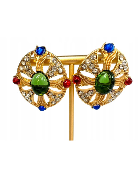 Kolczyki na Wielkie Wyjście Lolita Accessories kamienie Bogate Arabska Noc