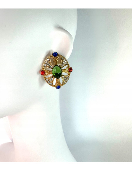 Kolczyki na Wielkie Wyjście Lolita Accessories kamienie Bogate Arabska Noc