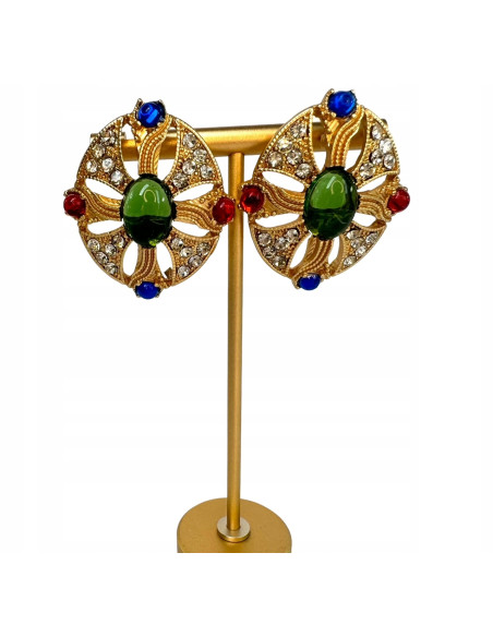 Kolczyki na Wielkie Wyjście Lolita Accessories kamienie Bogate Arabska Noc