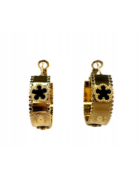 Kolczyki złote koła stal chirurgiczna nierdzewna Lolita Accessories