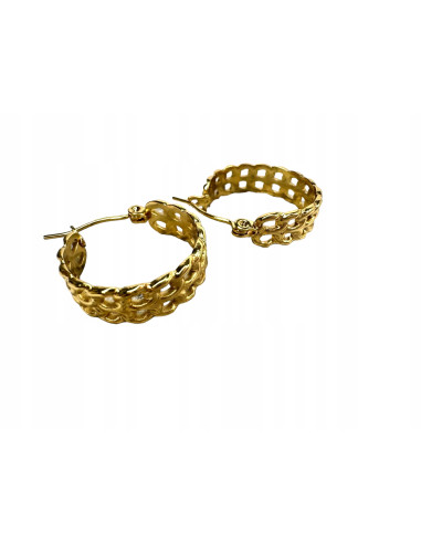 Kolczyki złote koła stal chirurgiczna...