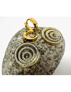 Kolczyki ze stali chirurgicznej Lolita Accessories złote... 2