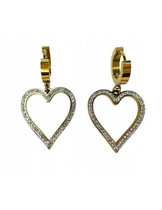 Kolczyki BOHO Serce stal chirurgiczna Lolita Accessories...