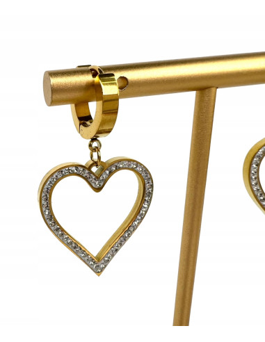 Kolczyki BOHO Serce stal chirurgiczna Lolita...