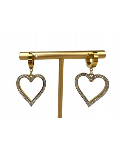 Kolczyki BOHO Serce stal chirurgiczna Lolita...