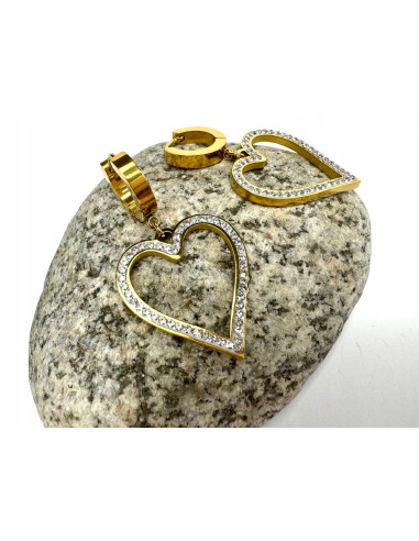 Kolczyki BOHO Serce stal chirurgiczna Lolita...