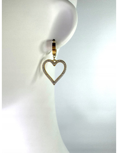 Kolczyki BOHO Serce stal chirurgiczna Lolita...