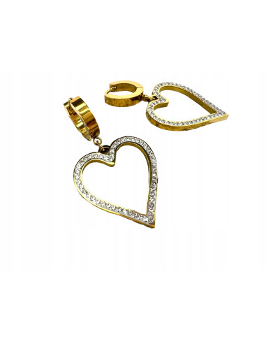 Kolczyki BOHO Serce stal chirurgiczna Lolita...