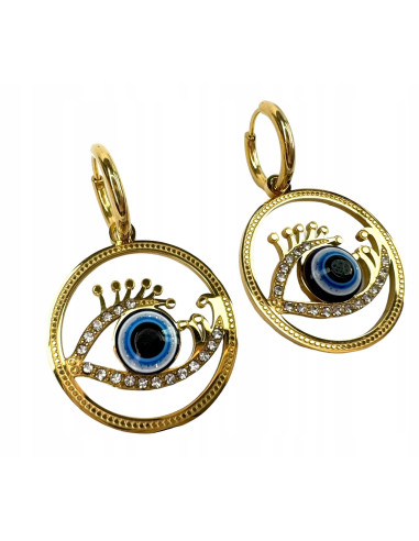 Kolczyki BOHO stal chirurgiczna Oko Proroka...