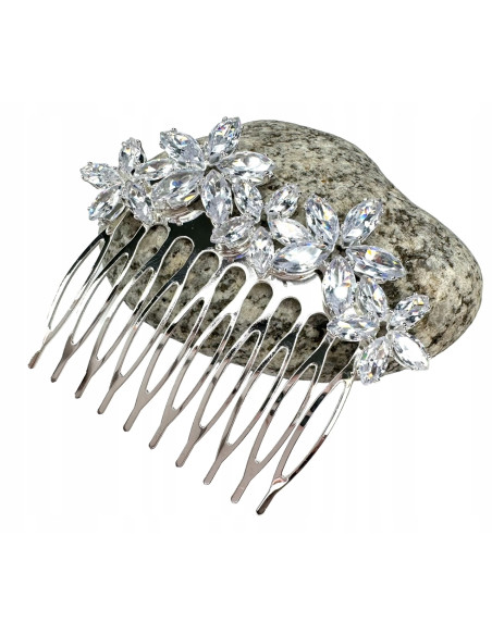 Grzebień wsuwany do włosów ozdobny kamienie Lolita Accessories