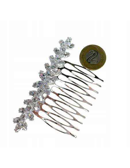 Grzebień wsuwany do włosów ozdobny kamienie Lolita Accessories