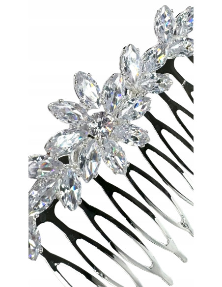 Grzebień wsuwany do włosów ozdobny kamienie Lolita Accessories