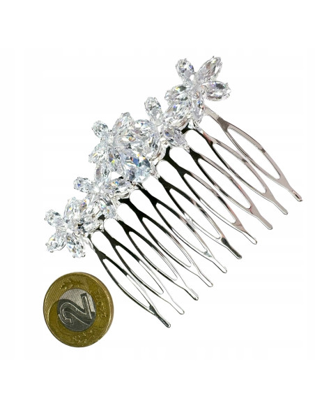 Grzebień wsuwany do włosów ozdobny kamienie Lolita Accessories