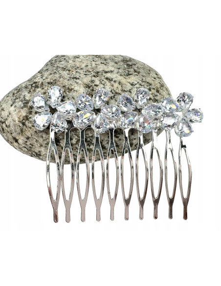 Grzebień wsuwany do włosów ozdobny kamienie Lolita Accessories