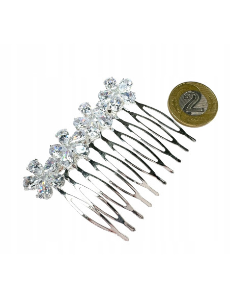 Grzebień wsuwany do włosów ozdobny kamienie Lolita Accessories