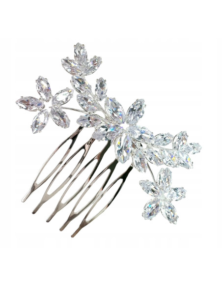 Grzebień wsuwany do włosów ozdobny kamienie Lolita Accessories