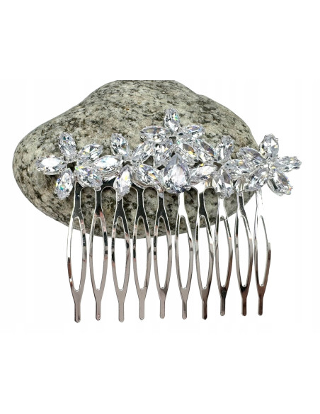 Grzebień wsuwany do włosów ozdobny kamienie Lolita Accessories