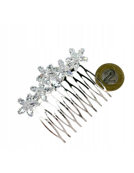 Grzebień wsuwany do włosów ozdobny kamienie Lolita Accessories