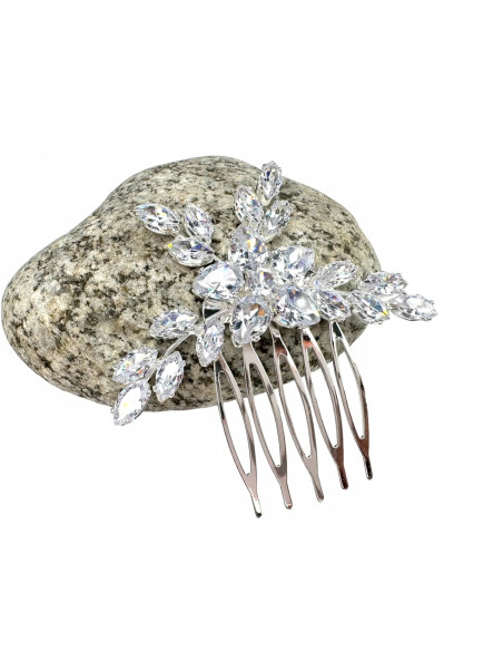 Grzebień wsuwany do włosów ozdobny kamienie Lolita Accessories