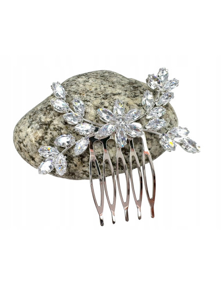 Grzebień wsuwany do włosów ozdobny kamienie Lolita Accessories