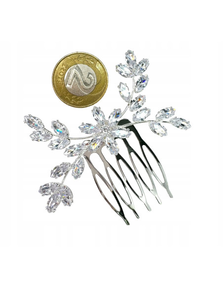 Grzebień wsuwany do włosów ozdobny kamienie Lolita Accessories