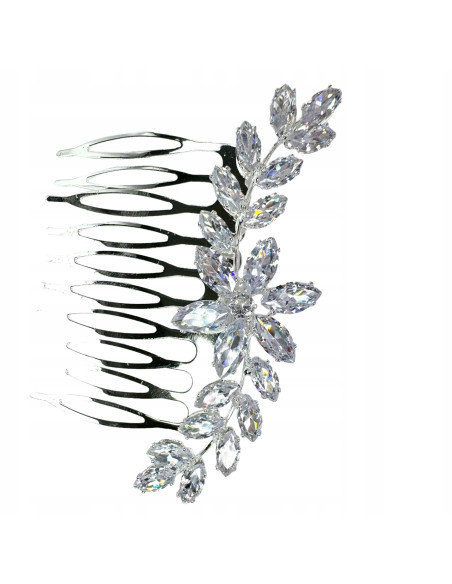 Grzebień wsuwany do włosów ozdobny kamienie Lolita Accessories