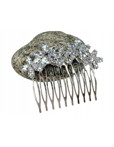 Grzebień wsuwany do włosów ozdobny kamienie...