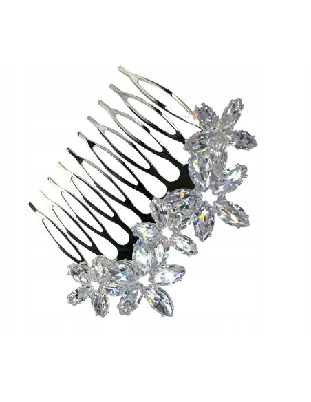 Grzebień wsuwany do włosów ozdobny kamienie Lolita Accessories