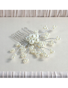 Grzebień wsuwany do włosów ozdobny perełki Lolita...