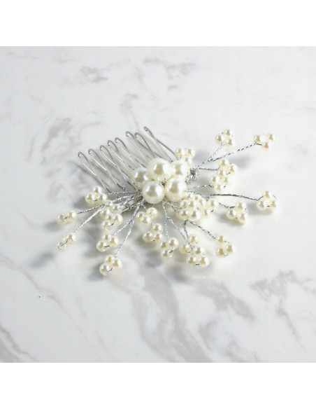 Grzebień wsuwany do włosów ozdobny perełki Lolita Accessories