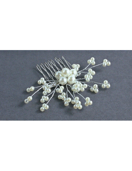 Grzebień wsuwany do włosów ozdobny perełki Lolita Accessories