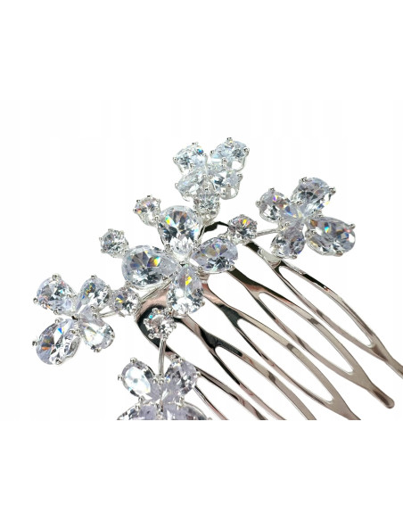 Grzebień wsuwany do włosów ozdobny kamienie Lolita Accessories