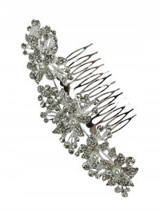 Grzebień wsuwany do włosów ozdobny kamienie Lolita...