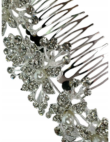 Grzebień wsuwany do włosów ozdobny kamienie...