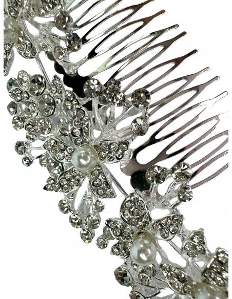 Grzebień wsuwany do włosów ozdobny kamienie Lolita Accessories