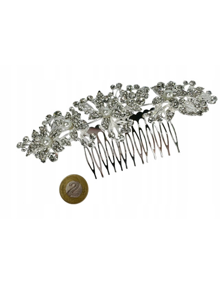 Grzebień wsuwany do włosów ozdobny kamienie Lolita Accessories