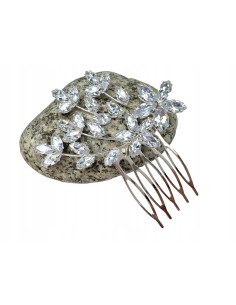 Grzebień wsuwany do włosów ozdobny kamienie Lolita...