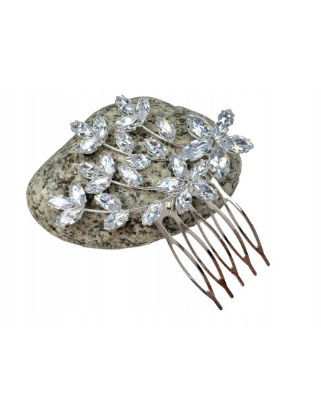 Grzebień wsuwany do włosów ozdobny kamienie Lolita Accessories