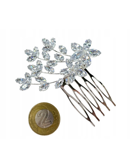 Grzebień wsuwany do włosów ozdobny kamienie Lolita Accessories