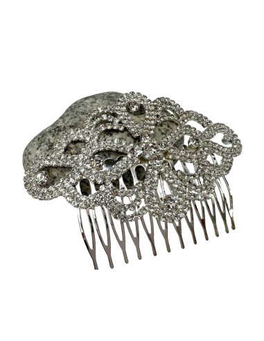 Grzebień wsuwany do włosów ozdobny kamienie...