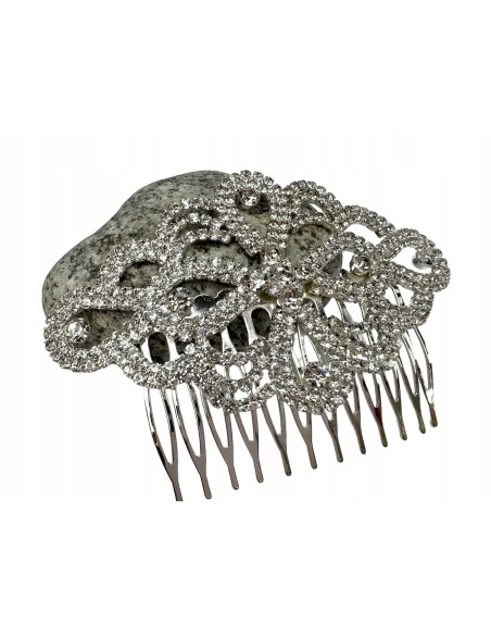 Grzebień wsuwany do włosów ozdobny kamienie Lolita Accessories