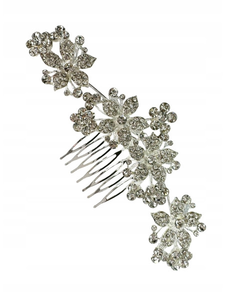 Grzebień wsuwany do włosów ozdobny kamienie XXL Lolita Accessories