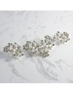 Grzebień wsuwany do włosów ozdobny kamienie XXL Lolita... 2