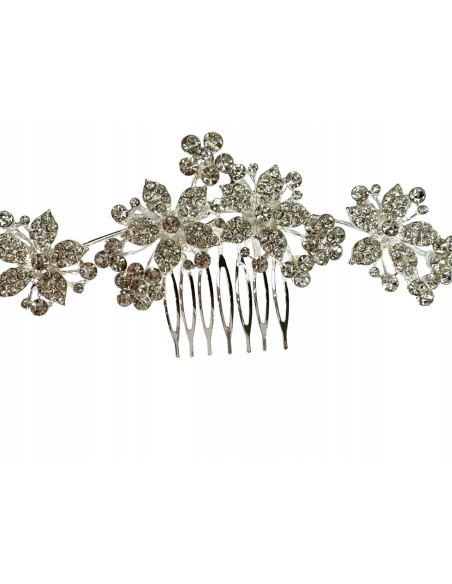 Grzebień wsuwany do włosów ozdobny kamienie XXL Lolita Accessories