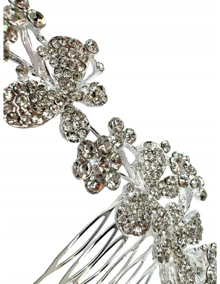 Grzebień wsuwany do włosów ozdobny kamienie XXL Lolita Accessories