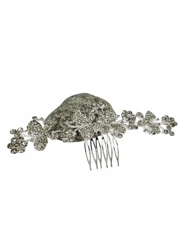 Grzebień wsuwany do włosów ozdobny kamienie XXL...