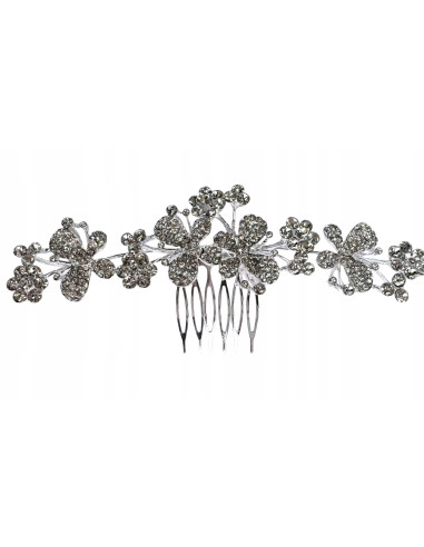 Grzebień wsuwany do włosów ozdobny kamienie XXL...